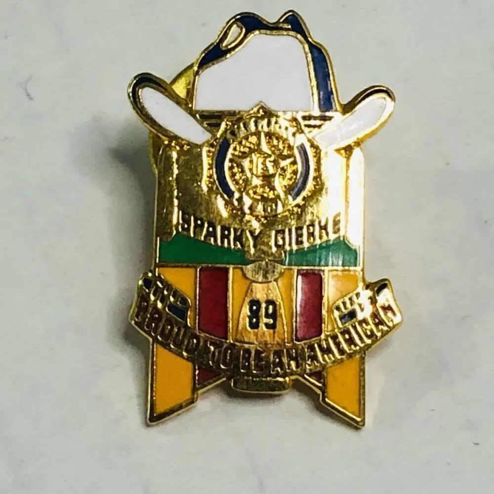 elks pin sparky gierke‎ lapel pin pinback button club collectible vintage